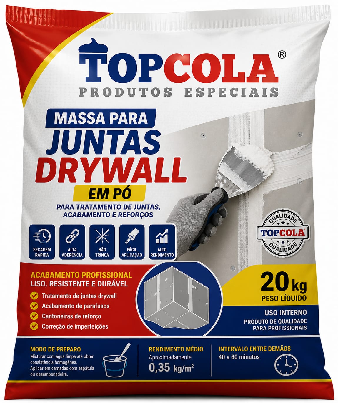 Massa para Juntas Drywall